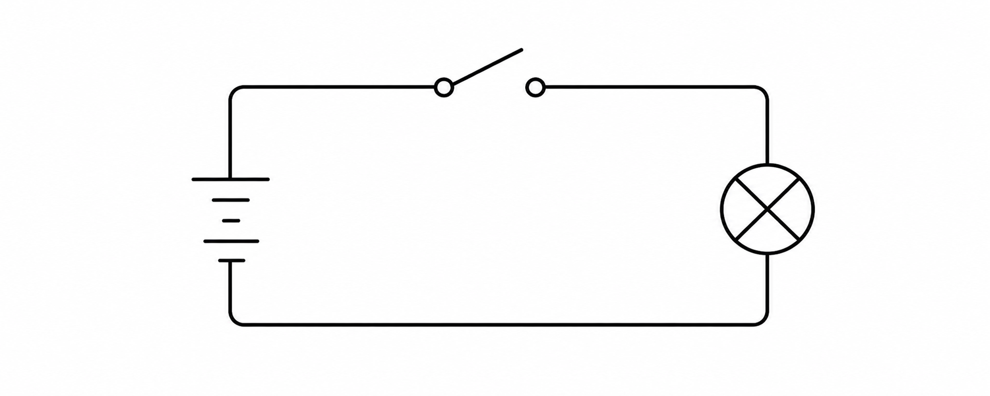 Schematic showing how circuits connect